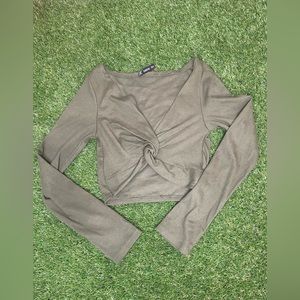 Olive green SHEIN top